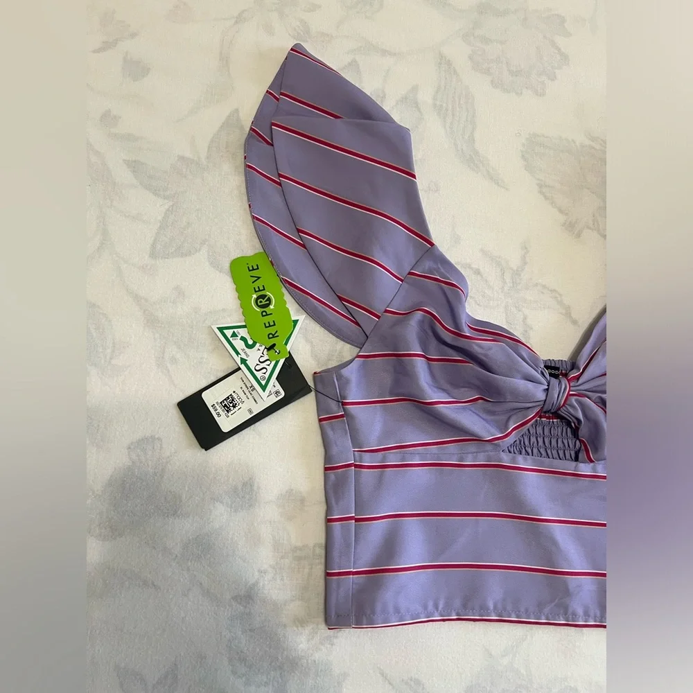 GUESS RUCHED CROPPED TOP - Picture 15 of 15